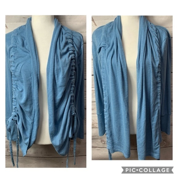 IActive Ruched Tied Open Cardigan - Picture 1 of 8